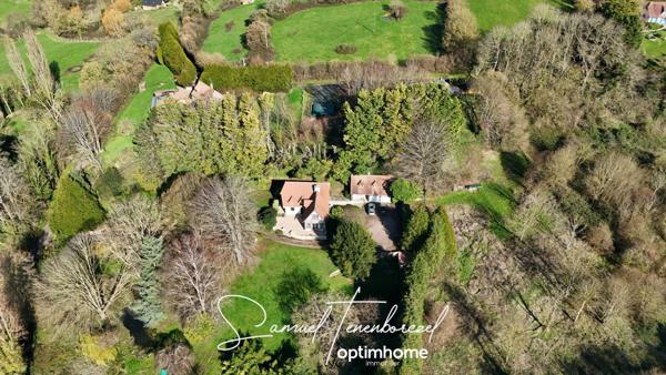 Maison de caractère 177 m², 4 ch avec dépendance et vue vallée –  CAMBREMER (14340)
