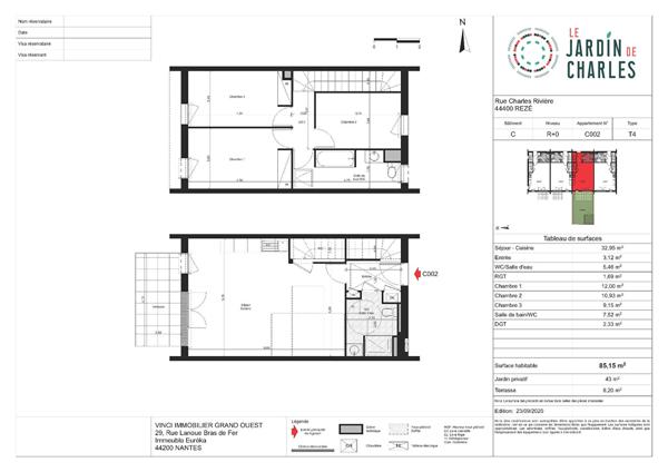 Maison - 3 pièces - 58 m²