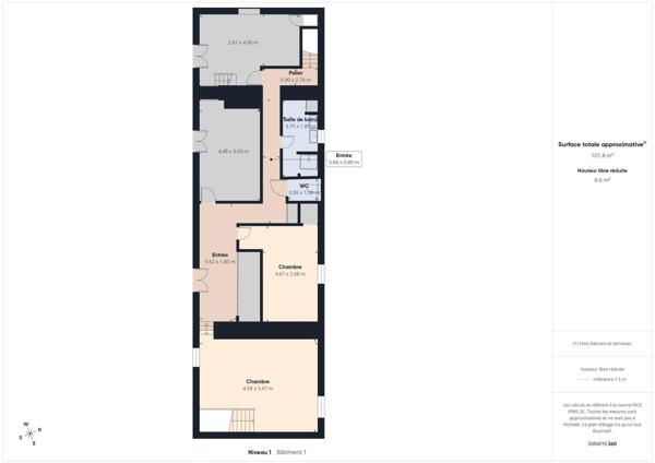 Immeuble de rapport 715m² de plancher