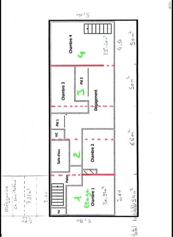 Immeuble de rapport 715m² de plancher