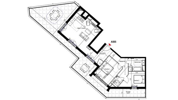 Appartement à vendre 3 pièces 67 m² Fontenay-aux-Roses
