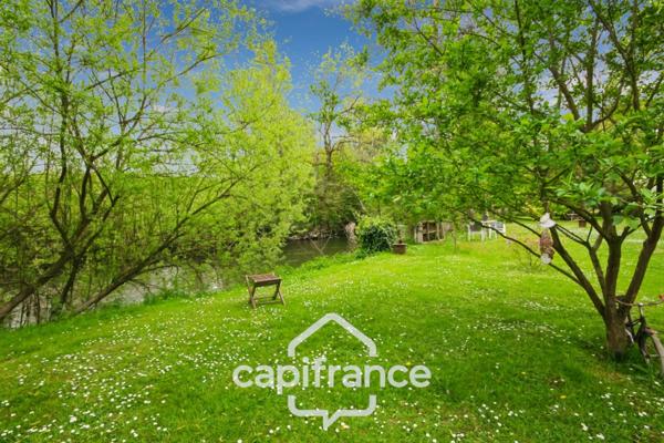 Proche SAINT-QUENTIN (02) : terrain de loisir 3200 m² au bord de l’Oise avec Chalet et potentiel locatif