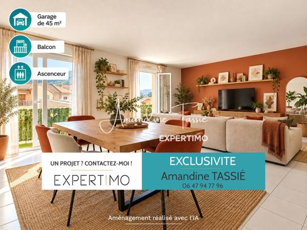 MILLAU – 137 M², UNE BELLE VUE ET UN GARAGE DE 45 M² ! Et si vous retrouviez les volumes d'une maison avec le confort d'un appartement ?