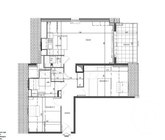 Appartement T3 à vendre  3 pièces - 72,71 m2 PENESTIN - 56