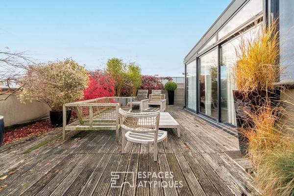 Loft en dernier étage avec terrasses et rooftop