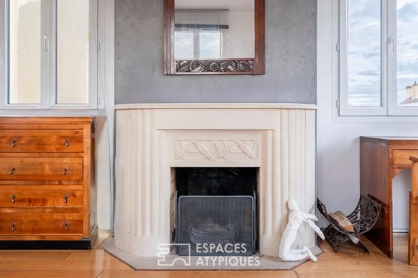 Loft en dernier étage avec terrasses et rooftop