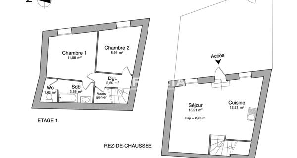 Location Maison 3 pièces 53.09 m² - Marseille 13013