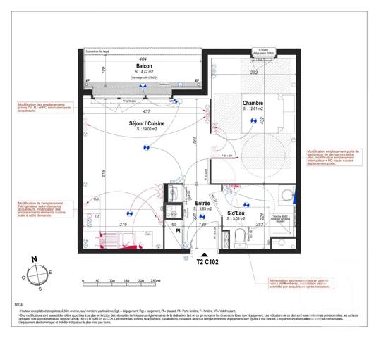 Appartement F2 à vendre  2 pièces - 40,49 m 2   PESSAC  - 33