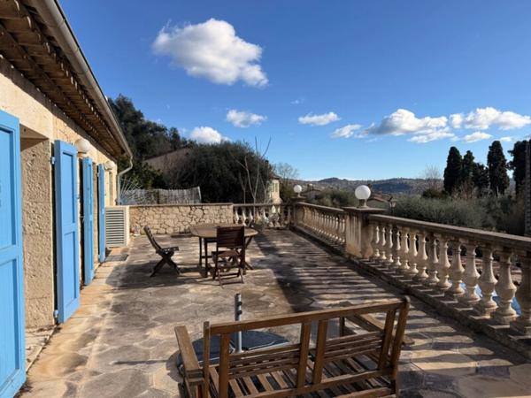 Appartement 3 pièces – 67 m² – Rez-de-villa – Terrasse plein Sud – 2 grands garages – Grasse Saint-Mathieu