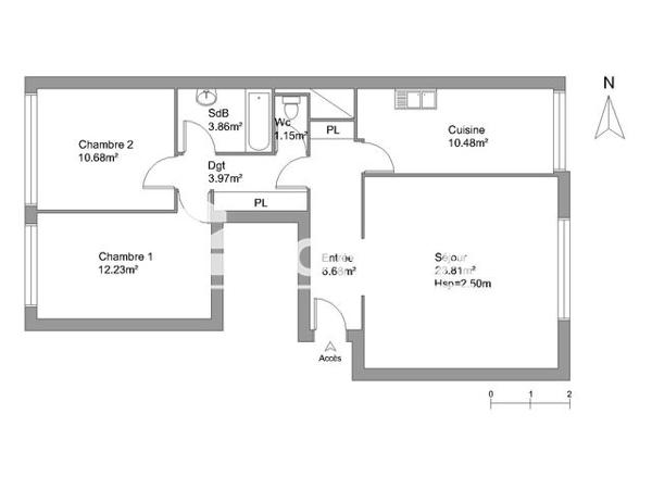 Location Appartement 3 pièces 72.86 m² - 2 RUE DE CHEVERNY Orleans 45000