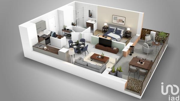 Appartement à vendre 2 pièces 44 m² Claix