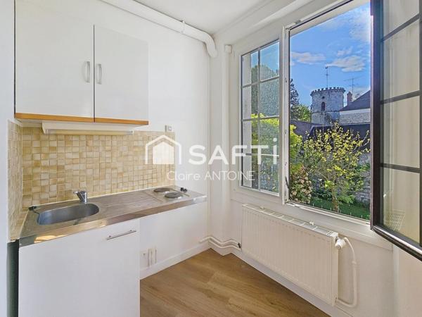 Coup de cœur assuré pour ce studio lumineux au cœur de Bourron-Marlotte, avec vue dégagée.