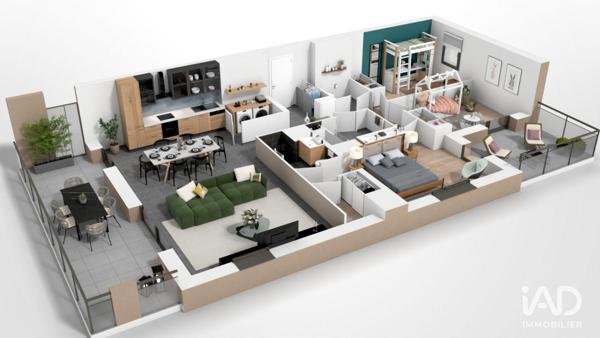 Appartement à vendre 4 pièces 102 m² Chambéry