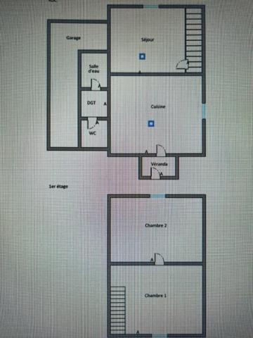 Maison avec terrain + puits + cave