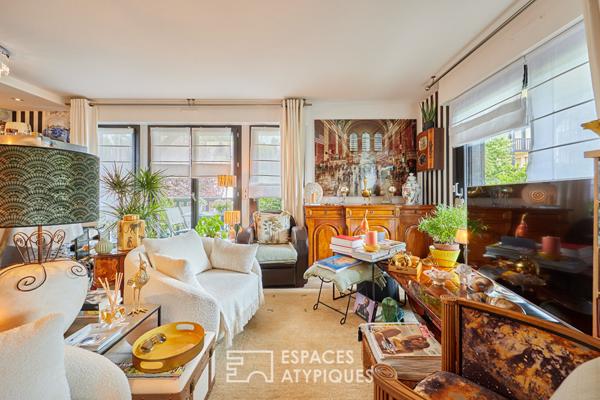 Triplex avec 4 terrasses dans résidence avec piscine