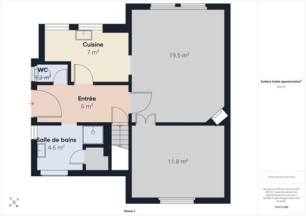 Maison familiale 4 chambres (T5) avec garage et jardin Cransac