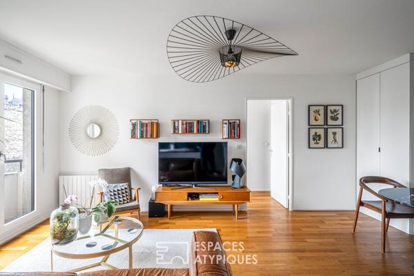 Jardin des Plantes, appartement contemporain en étage élevé avec balcon
