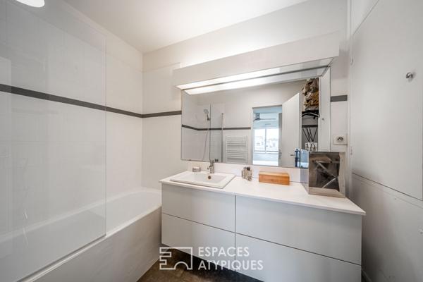 Jardin des Plantes, appartement contemporain en étage élevé avec balcon