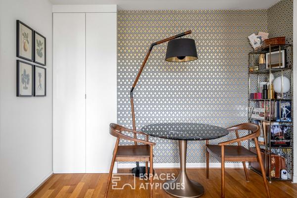 Jardin des Plantes, appartement contemporain en étage élevé avec balcon