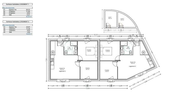 Maison à vendre 3 pièces 51 m² Albon