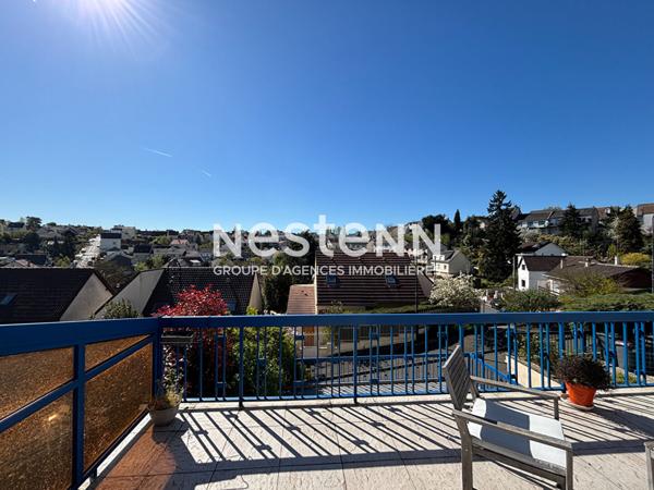 NESTENN IGNY maison familiale de 150m² avec vue, terrasse et dépendance locative- secteur Val d'Albian - Saclay, proche écoles Kergomard et Gobert / grandes écoles Polytech, HEC, ligne V-ligne 18 et bus, plateau Saclay, Vélizy.