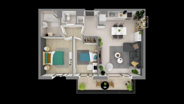 Appartement 3 pièces 70m² - Nemours - NEMOURS