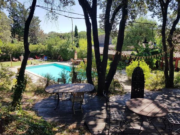 Anduze (30140) Mas Cévenol du XIIème entièrement rénové, avec activité d'accueil sur 7 hectares de terrain.