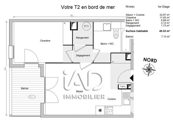 Appartement à vendre 2 pièces 45 m² Argelès-sur-Mer