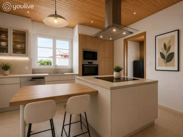 MAISON 4 CHAMBRES – PISCINE CHAUFFÉE – GRAND GARAGE – ENVIRONNEMENT NATURE