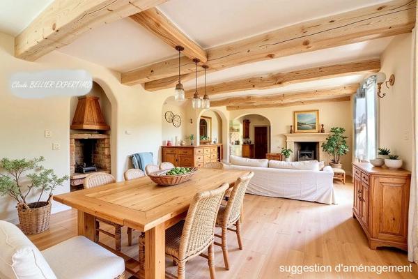 Meyreuil (13590) Maison familiale à MEYREUIL de 223 m2 constituée actuellement de 3 logements sur sa parcelle de 4000 m2