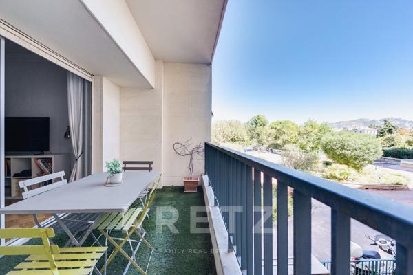 MARSEILLE 8ᵉ – LE PRADO – T3 AVEC TERRASSE SUD DANS RÉSIDENCE SÉCURISÉE