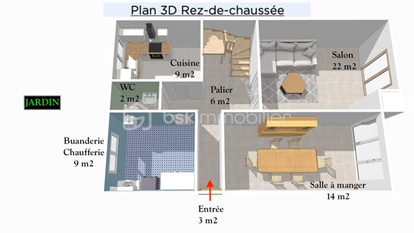 QUARTIER CALME ET PAVILLONNAIRE DE LA MADELEINE - NON MITOYEN - PROCHE ÉCOLES, GARE RER E-LIGNE P CHELLES-GOURNAY EN 15 MIN EN BUS OU 8 MIN EN VOITURE, COMMERCES, ACCÈS AUTOROUTE A 104.

Solide pavillon des années 70 comprenant au rez-de-chaussée une entrée, un dégagement distribuant le séjour, la cuisine séparée, une grande buanderie/chaufferie (chaudière à gaz récente de marque Chaffoteaux) pouvant faire office de salle de bains, des WC indépendants et l'ancien garage aménagé aujourd'hui en une grande salle à manger (possibilité chambre). 

À l'étage un grand palier vous mènera aux 4 chambres spacieuses (14 / 13 / 12 et 10 m2 environ) et à la salle de bains avec WC récemment rénovée. 

En bonus la possibilité d'aménager les combles (dalle béton, 35 m2 environ habitables possibles). 

Côté extérieur se trouvent une allée de stationnement (1 véhicule) et le jardin à l'arrière de la maison (constitué de nombreux arbres fruitiers tels que des figuiers, cerisiers, vignes, framboisiers, mûriers mais également des légumes). 

Une grande dépendance cadastrée de plus de 20 m2 environ complète le tout. 

Taxe foncière : 1 400 euros.

Conseiller disponible 7 jours sur 7.