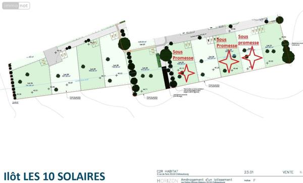 Terrain à Batir à vendre à Châteaubourg en Ille-et-Vilaine (35220), ref : les 10 solaires