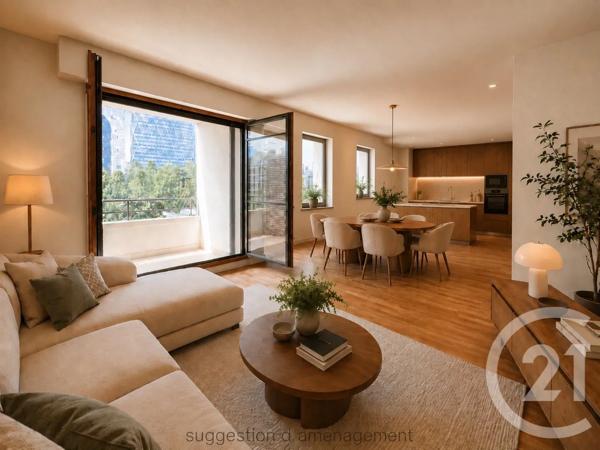 Appartement F4 à vendre  4 pièces - 86,90 m 2   COURBEVOIE  - 92