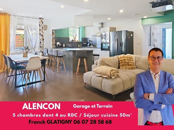 Maison Alencon 4 chambres de plain-pied