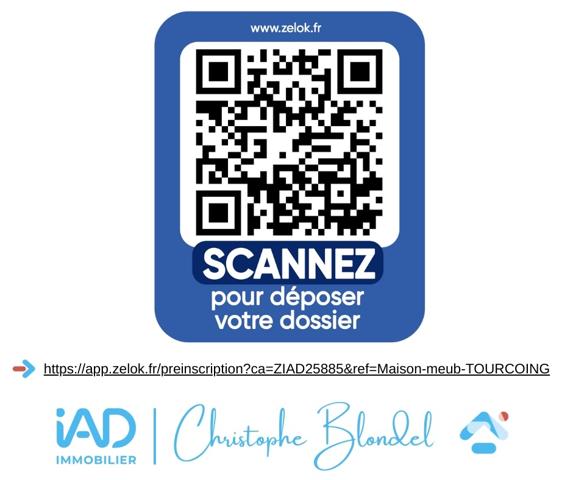 Location maison 5 pièces 105 m² Tourcoing