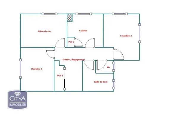 Appartement à vendre 3 pièces 74m² Dijon (21000)