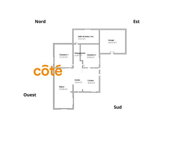 Vente Maison64 m² - 3 Pièces - NIMES (30900)