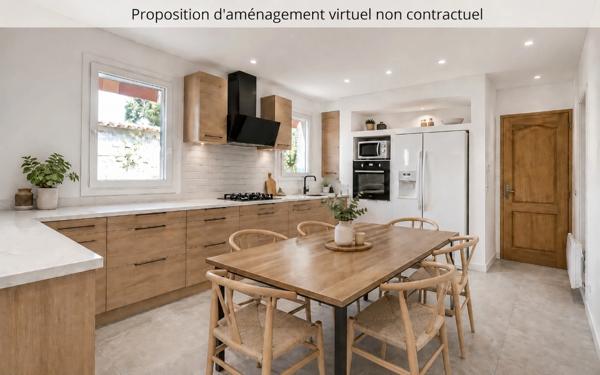 Marsilly – Maison à vendre de plain-pied au calme avec beau jardin arboré, 4 chambres, sur parcelle de 700m²
