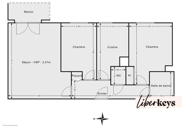 Appartement T3 avec parking - Écouen