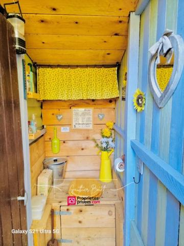 Terrain de loisirs 200m2 avec cabane aménagée