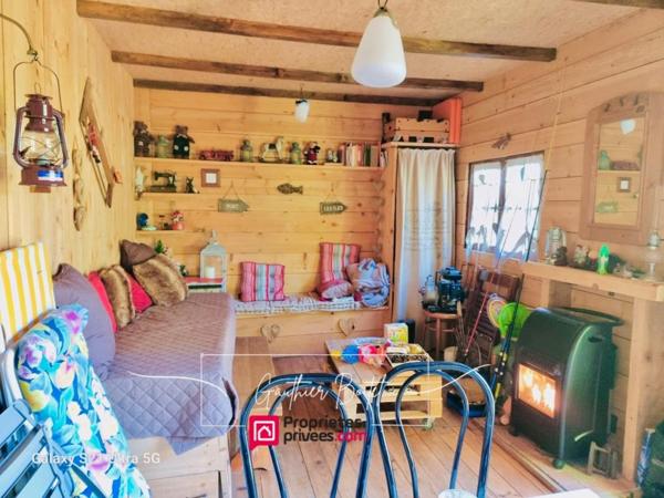 Terrain de loisirs 200m2 avec cabane aménagée