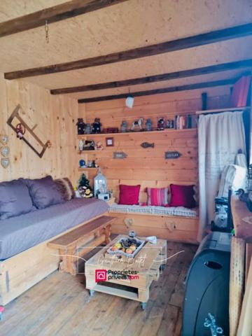 Terrain de loisirs 200m2 avec cabane aménagée