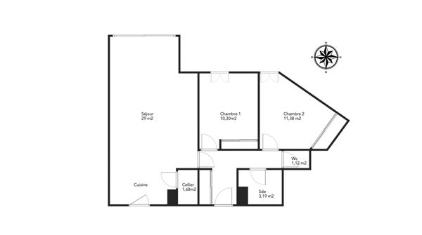 Vue sur le lac et cadre paisible - Superbe T3 aux Minimes