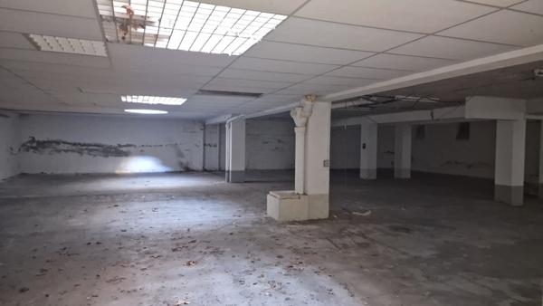 Garage 350 m2 (12places) + Appartement rénové T2 38 m2 + Local commercial  (vendu vide) (320m2)