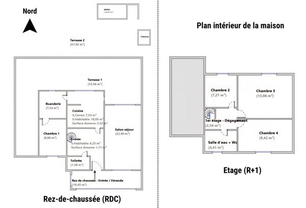 Maison 5 pièces - 74 m² Exclusivité efficity
