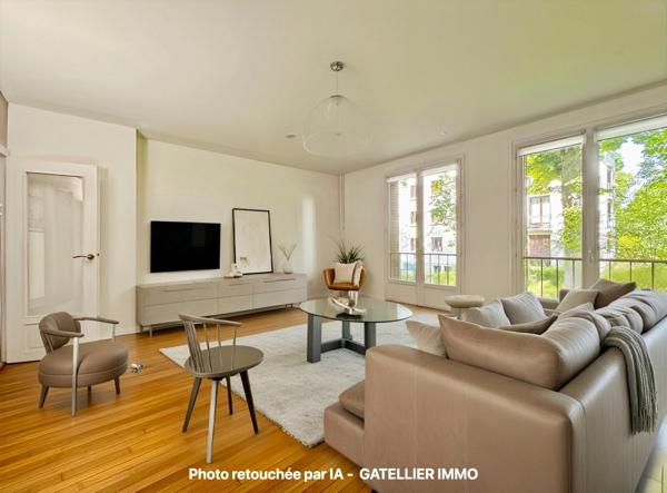 96 m² – 3 chambres + possibilité 4 – Parc arboré – Gare à pied