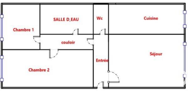 Appartement à vendre 3 pièces 67 m² Pontoise