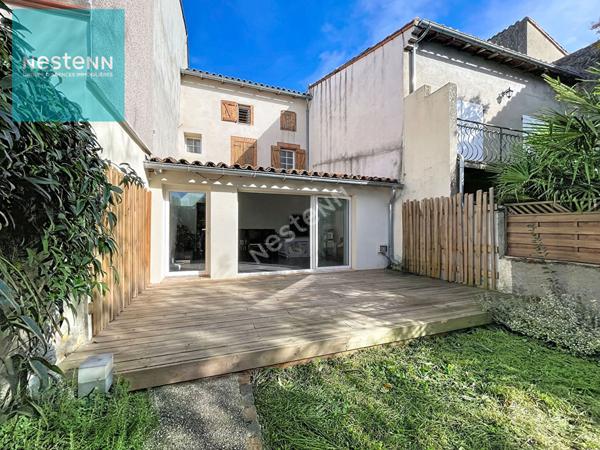 Maison de ville à vendre, 4 chambres, jardin centre Villefranche De Lauragais