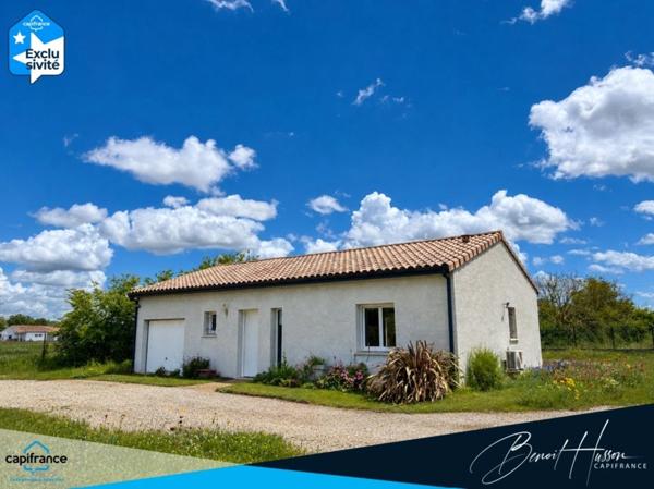 Maison T2 bis de plain-pied sur 1000m² de terrain